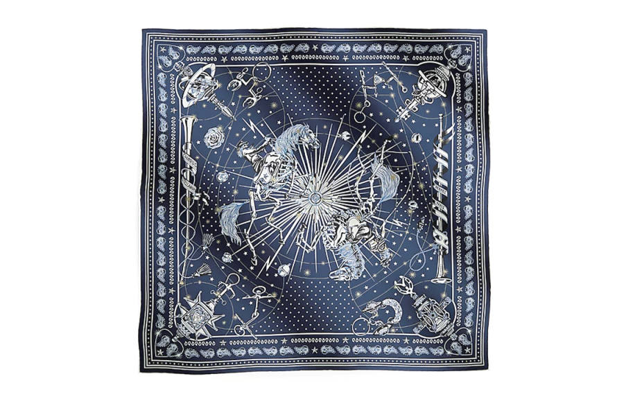 HERMES HERMES Scarves Women's Marine Blue