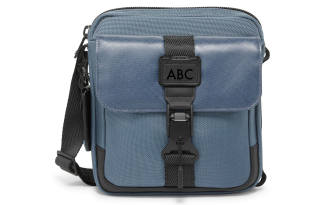 TUMI Nylon Shoulder Bag, Crossbody Bag Medium Men's Blue
