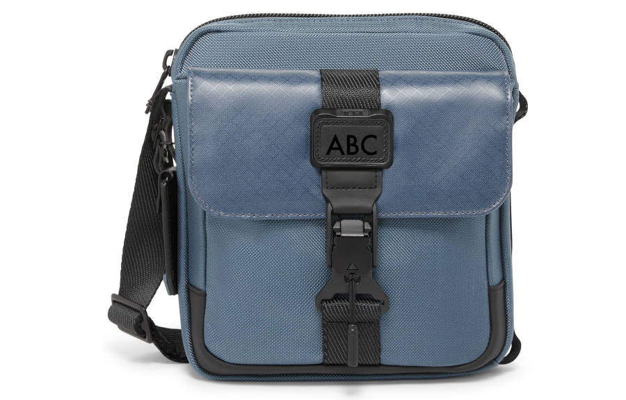 TUMI TUMI Nylon Shoulder Bag, Crossbody Bag Medium Men's Blue