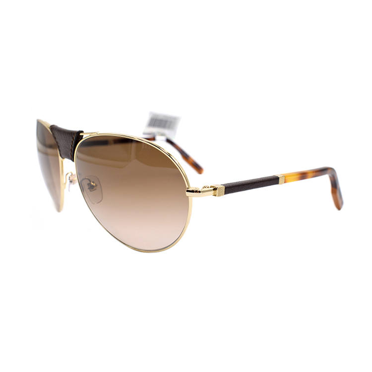 Ermenegildo Zegna Alloy Aviator Sunglasses Men's Gold