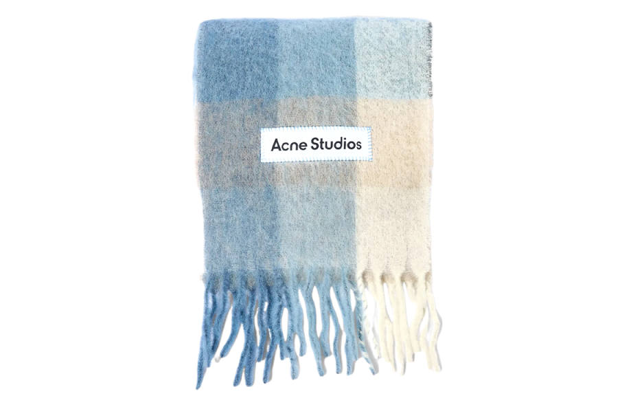 Acne Studios Acne Studios Logo-patch Checked Scarf