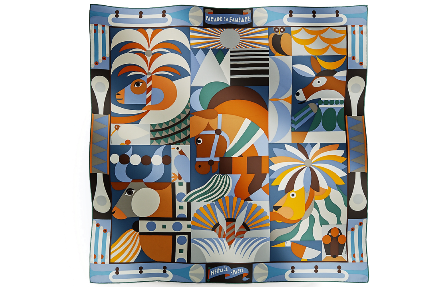 HERMES Scarves Women's Cypress Green