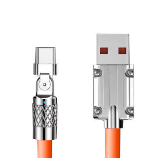 Under 1m 1 to 1 Micro USB 120W Right Angle Fast Charging Cable Type C 6A Charging Cable Cables