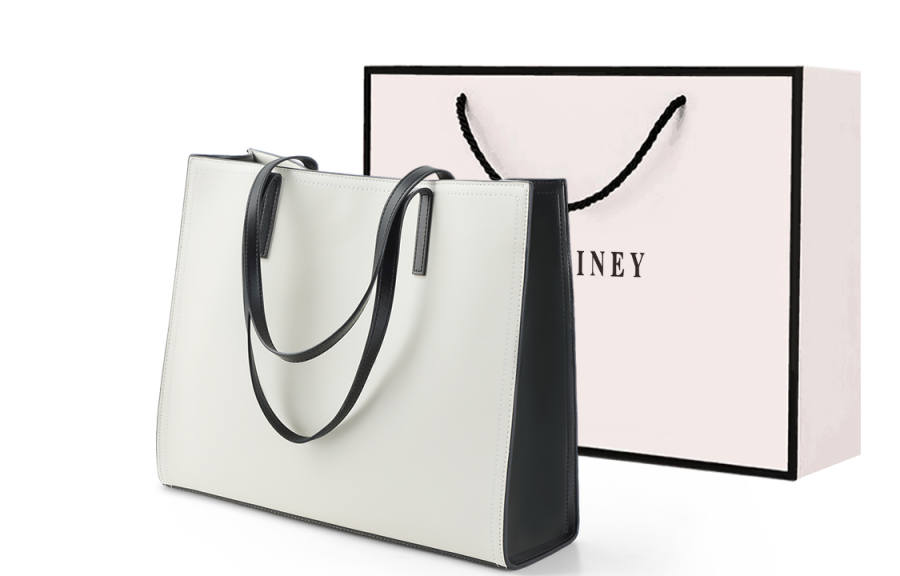 VINEY Cow Leather Shoulder Bag Women's Black