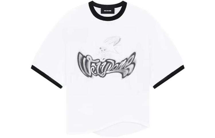 WE11DONE SS23 T Shirts Unisex Black Crew Neck Moderate Straight Fit