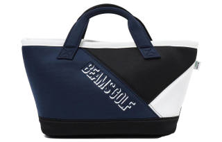 Beams Polyester Handbag Regular Men's Blue Black