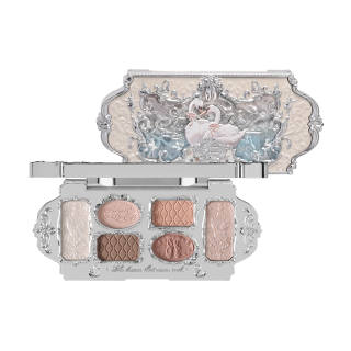 Flower Knows Swan Ballet 6 Colors Eyeshadow Palette Natural Matte Eye Enhancing Pink Undertone Cherry Blossom Peach
