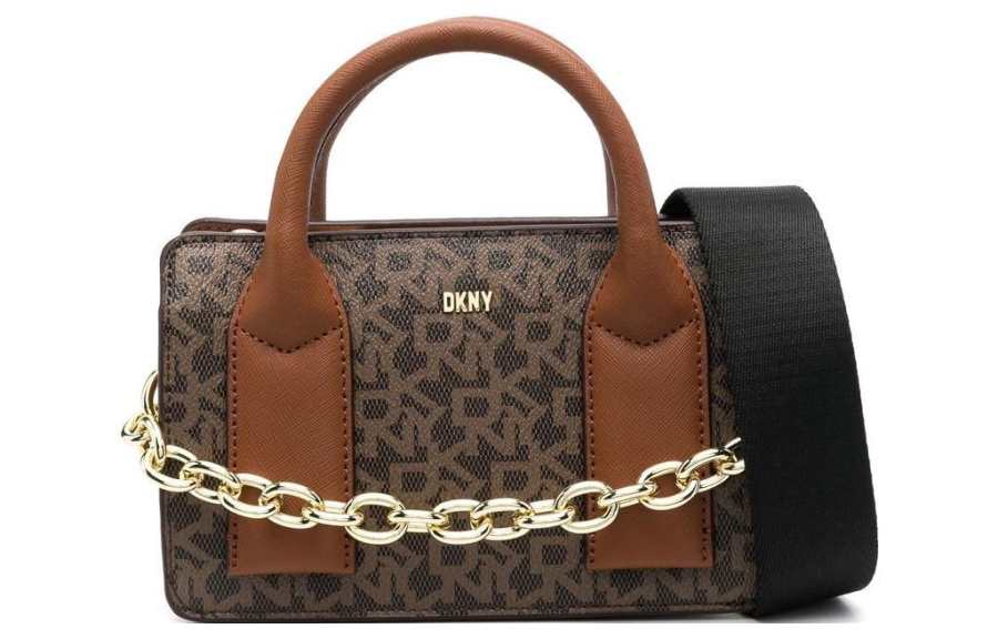 DKNY PVC Shoulder Bag, Crossbody Bag, Handbag Women's Umber