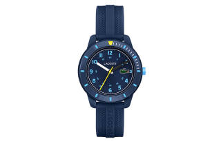 LACOSTE MINI TENNIS Wrist Watches Quartz Movement Silicone Strap 38mm Blue Dial Kids' ['50', 149262]m Waterproof