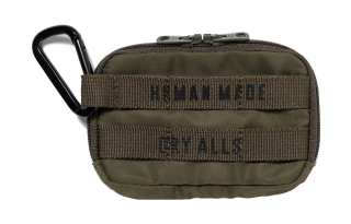 HUMAN MADE Nylon With PVC Card Holder, Wallet Coin Purse Unisex Olive Green