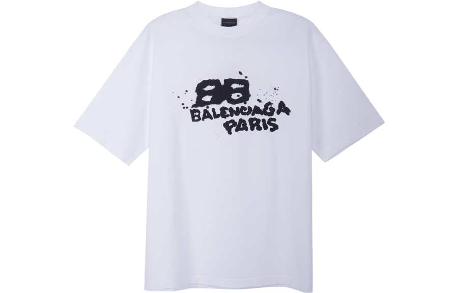 Balenciaga SS23 T Shirt Regular Fit Men's White