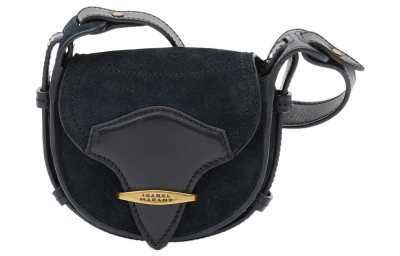 ISABEL MARANT Cow Leather Shoulder Bag, Crossbody Bag Mini Women's Black