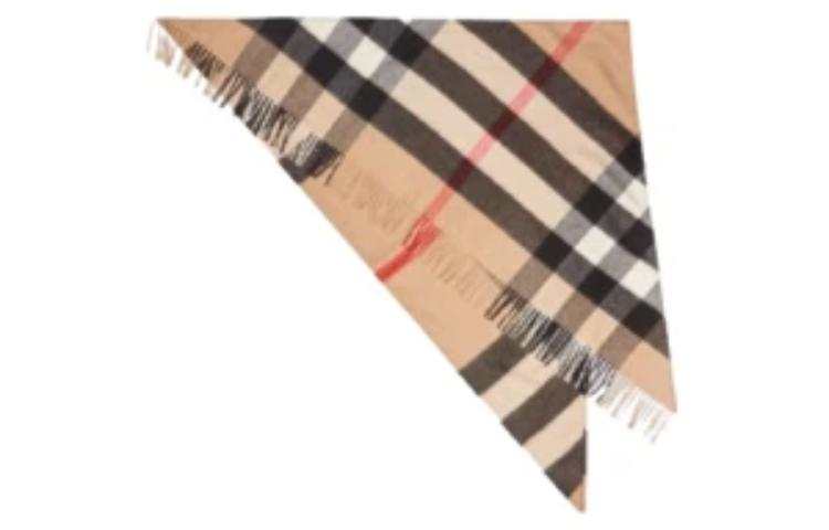 Burberry Burberry Checked Fringed-Edge Blanket