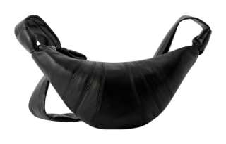 Lemaire Croissant Sheepskin Croissant Bag, Crossbody Bag, Shoulder Bag Small Unisex Black