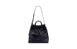 AMAZING SONG Hobo Bag Collection Cow Leather Tote Bag, Shopping Bag, Handbag, Crossbody Bag Large Women's Black/White