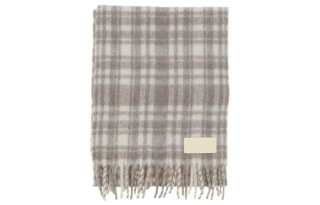 AMIPARIS Alpaca Polyamide Knit Scarves Unisex Beige