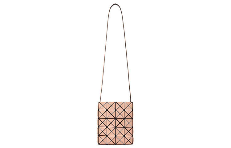 ISSEY MIYAKE Prism Polyvinyl Chloride Resin Shoulder Bag, Crossbody Bag Regular Women's Coral Orange
