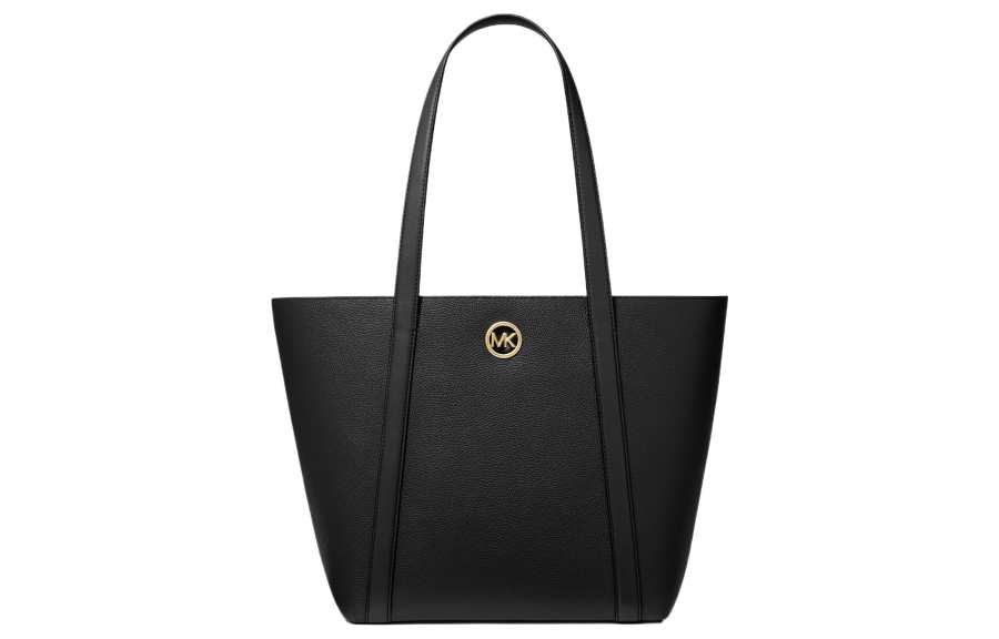 MICHAEL KORS Hadleigh Cow Leather And Artificial Leather Tote Shopping Bag Shoulder Bag Women's Black