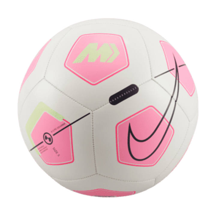 Nike Nike 3 4 Size 5 Soccer Ball Rubber Machine Stitched Soccer Ball Unisex White, Pink
