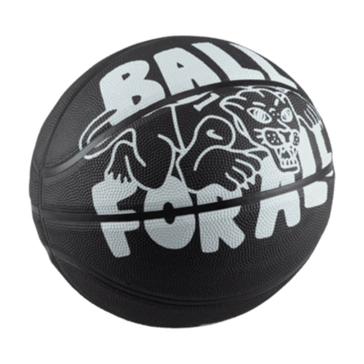 Nike Nike Rubber Basketball Black White Size 7 Ball, Size 6 Ball, Size 5 Ball Training Unisex