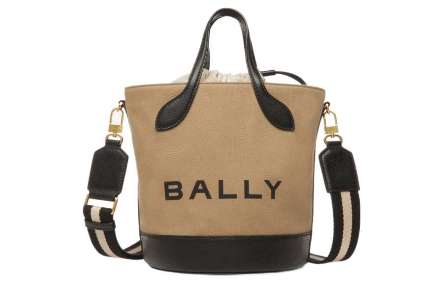 BALLY Fabric One Shoulder Handbag Women's Brown