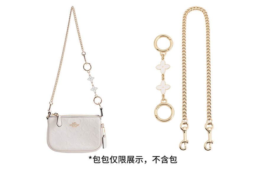 Luxury Care Artisan Workshop Metal Bag Straps Women's Gold tone