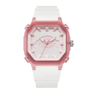Dickies SS23 Wrist Watches Quartz Movement Plastic Strap White Dial Unisex 30m Water Resistant