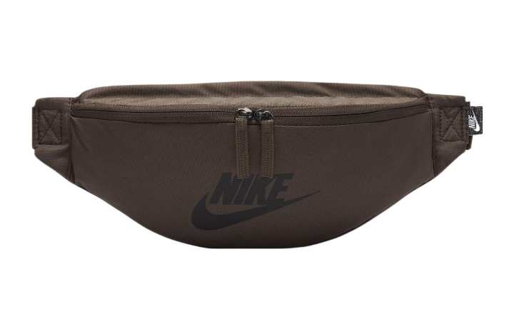 Nike Nike Heritage Brand Logo Nylon Fanny Pack Regular Unisex Brown