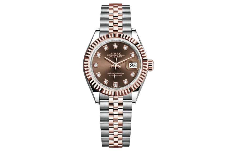 ROLEX Diamond Bezel Lady Datejust Collection Automatic Mechanical Movement 100m Waterproof Women's Watch