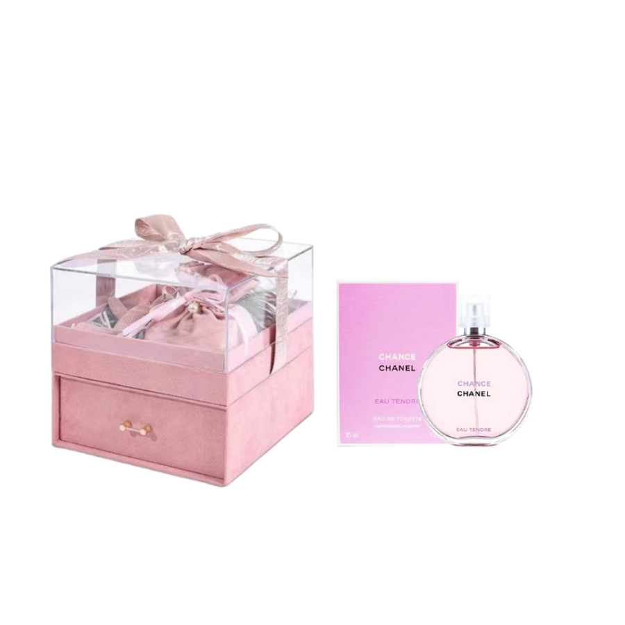 CHANEL Encounter Perfume+Rabbit+Perfume Shopping Bag Clothing Sets Eau De Parfum EDP Eau De Toilette
