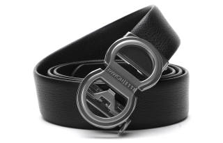 ELLE HOMME Box ELLE HOMME Top Grain Cow Leather Belts Men's Black Width 3.55cm