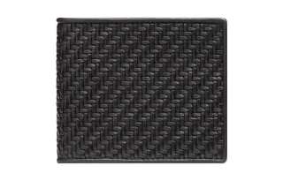 Ermenegildo Zegna Calfskin Lambskin Wallet Regular Men's Black