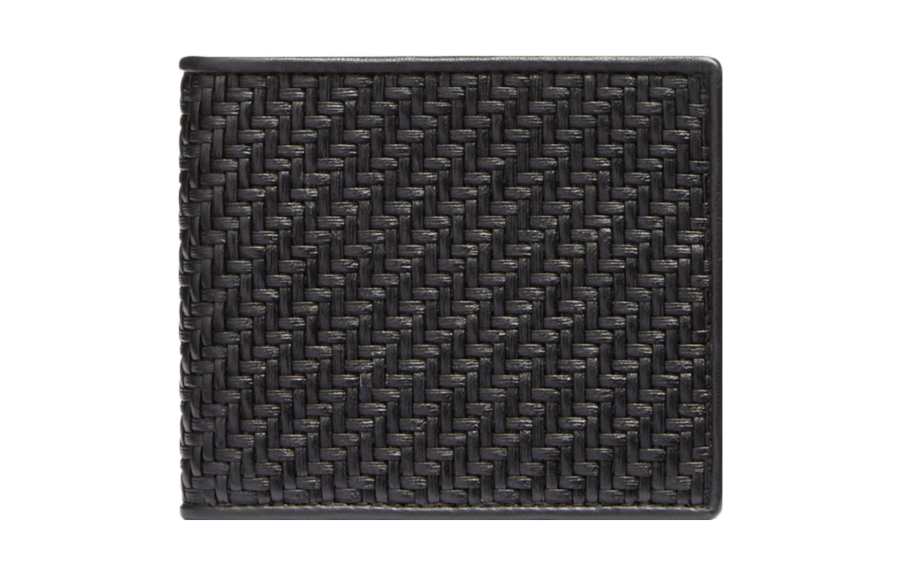 Ermenegildo Zegna Calfskin Lambskin Wallet Regular Men's Black