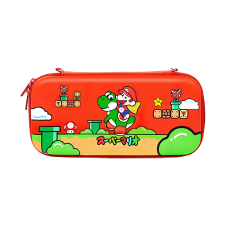 PERFECTSIGHT Cassette Case Portable Ultra Thin Drop Resistant, Mario And Yoshi Themed Storage Bag USB Digital Merch