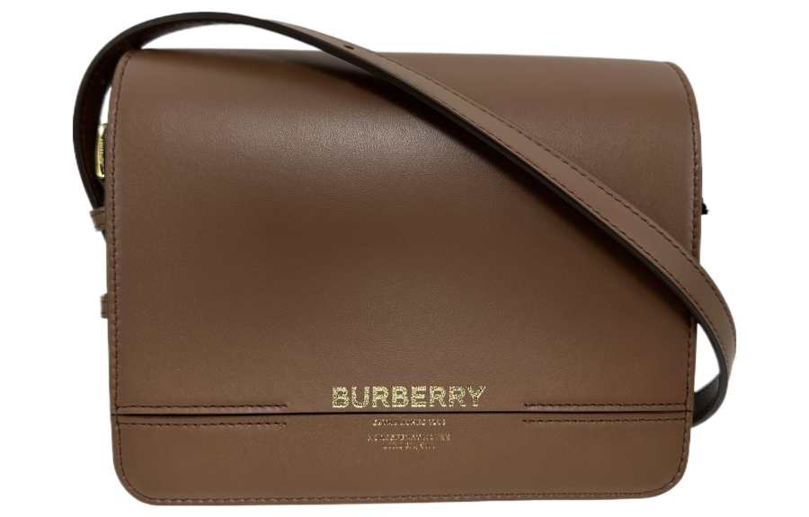 Burberry Burberry Leather Shoulder Bag, Crossbody Bag Women's Brown