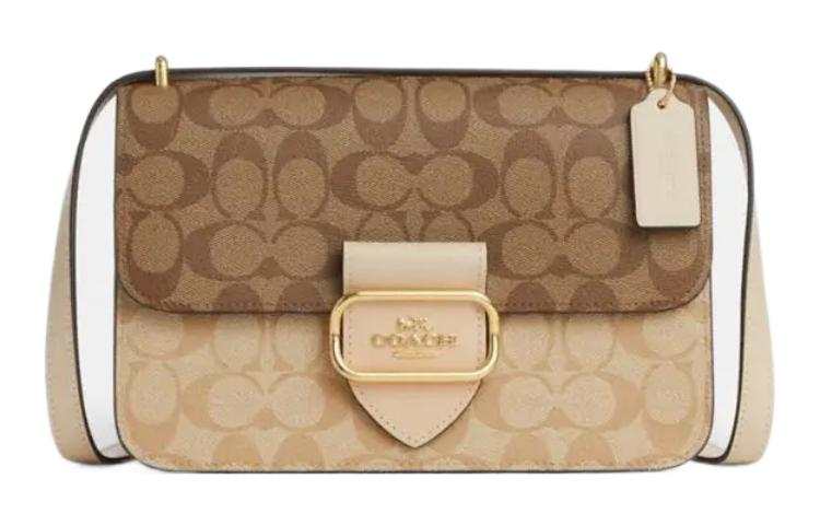 COACH Large Morgan 26 Square Crossbody In Blocked Signature Canvas