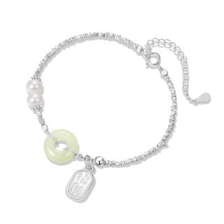 MOLADY 925 Sterling Silver Bracelet Girl Women's