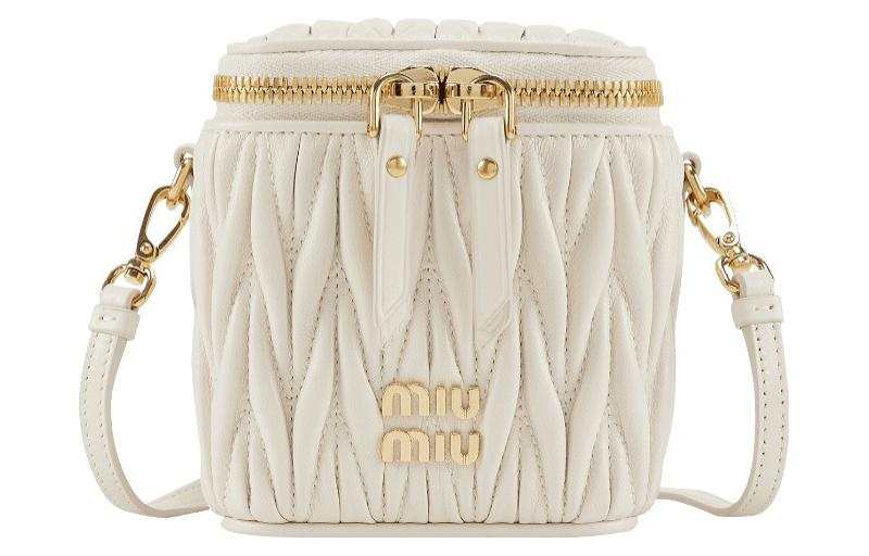 MIU MIU Sheepskin Crossbody Bag, Shoulder Bag Mini Women's White