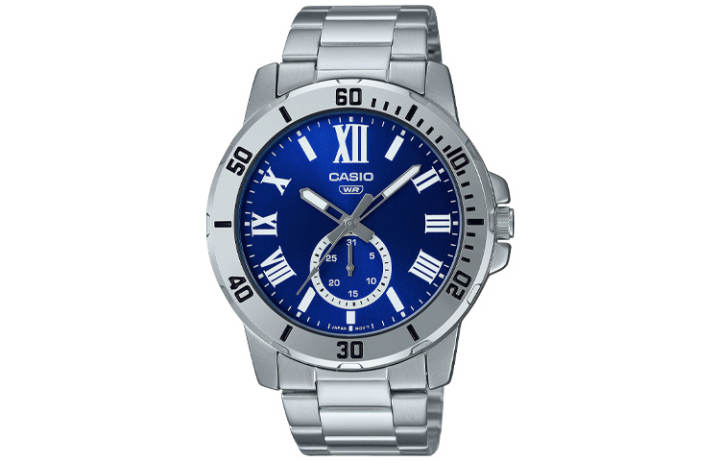 CASIO CASIO Men Standard Series 49mm Blue Watch MTP-VD200D-2B