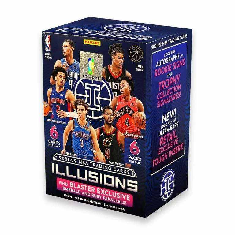 PANINI 2021 22 Basketball NBA Illusions Basketball Blaster Box Fantasy, Grenade Box Sports Cards Whole Box