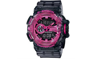 CASIO Men Liquid Crystal/Analog Dual Display Series 57mm Black Watch GA-400SK-1A4DR