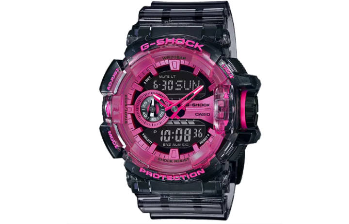 CASIO CASIO Men Liquid Crystal/Analog Dual Display Series 57mm Black Watch GA-400SK-1A4DR