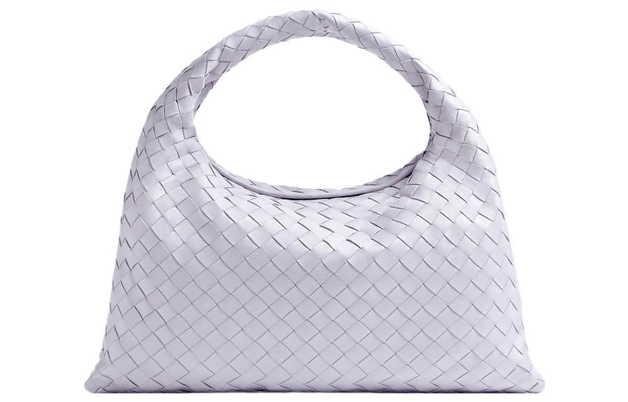 Bottega Veneta Cow Leather Handbag, Shoulder Bag Small Women's Oyster Purple