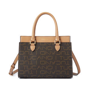 TUCANO Pu Crossbody Bag, Handbag Medium Women's Coffee