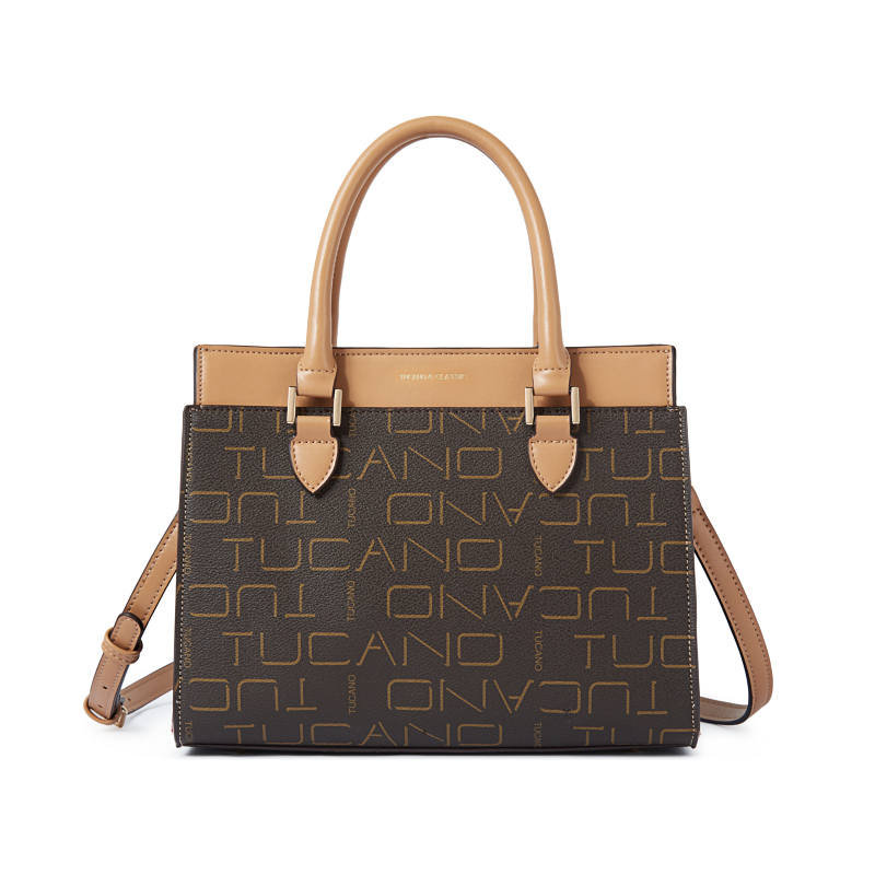 TUCANO Pu Crossbody Bag, Handbag Medium Women's Coffee