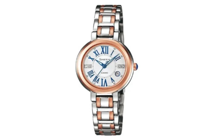 CASIO CASIO Women's SHEEN 28.5mm Silver Watch SHE-4029SG-7a