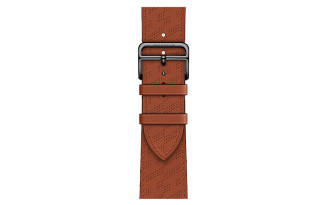 HERMES Watch Band Apple Compatibility 160 195mm Cowhide Leather Material