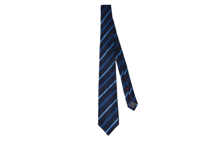 Brunello Cucinelli 【Zoomed ImageryPrevious Season】Regimental striped silk tie