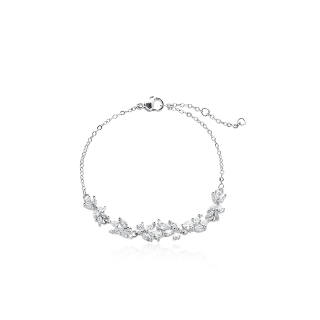 VSENSE.CN 999 Silver Zircon Bracelets Women's