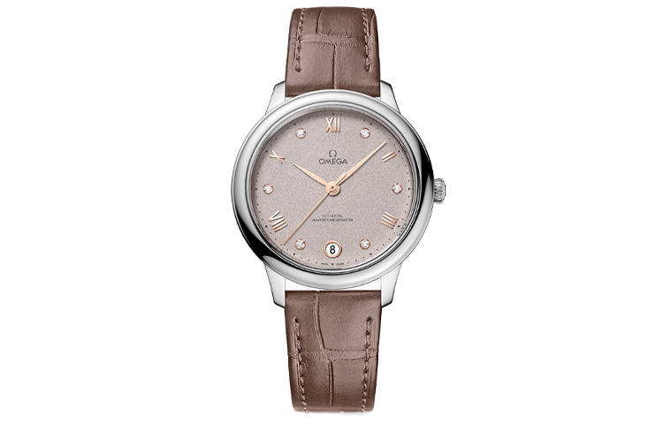OMEGA Disc Fly Collection Elegant Automatic Mechanical Movement 30m Waterproof Women's Watch 34mm